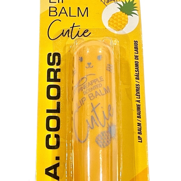 L.A. COLORS Cutie Scented Lip Balm Peach & Pineapple Flavors Set of 2 Unopened - Picture 4 of 7
